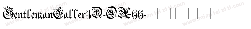GentlemanCaller3D-OX66字体转换