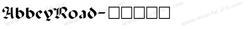 AbbeyRoad字体转换