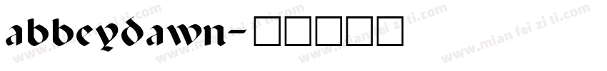abbeydawn字体转换
