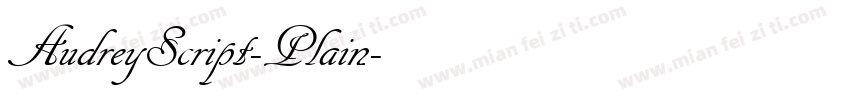AudreyScript-Plain字体转换