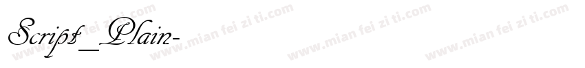 Script_Plain字体转换
