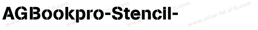 AGBookpro-Stencil字体转换