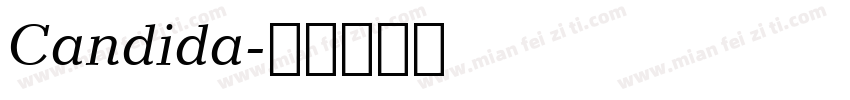 Candida字体转换