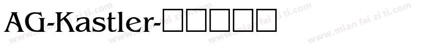AG-Kastler字体转换