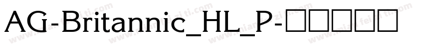 AG-Britannic_HL_P字体转换