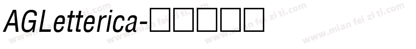 AGLetterica字体转换