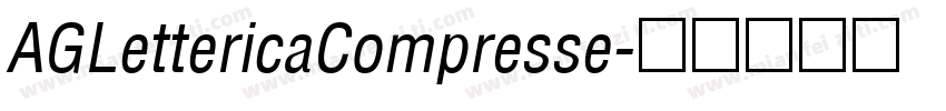 AGLettericaCompresse字体转换