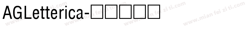 AGLetterica字体转换