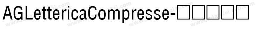 AGLettericaCompresse字体转换