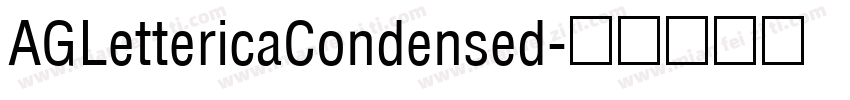 AGLettericaCondensed字体转换