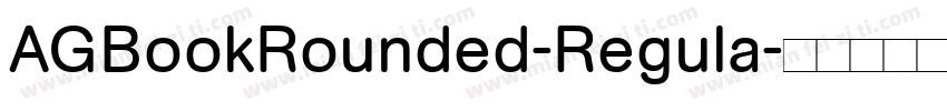 AGBookRounded-Regula字体转换