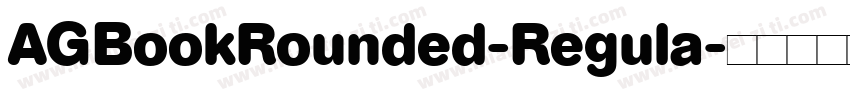 AGBookRounded-Regula字体转换