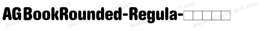 AGBookRounded-Regula字体转换