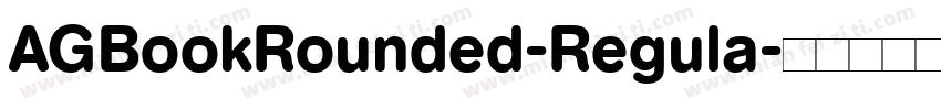 AGBookRounded-Regula字体转换