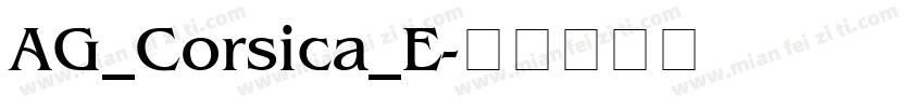 AG_Corsica_E字体转换