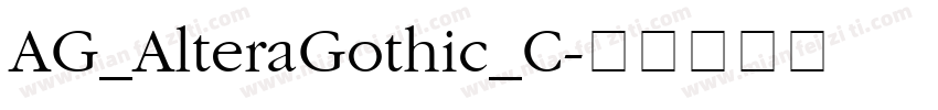 AG_AlteraGothic_C字体转换