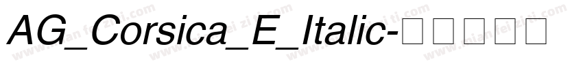 AG_Corsica_E_Italic字体转换