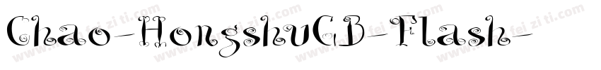 Chao-HongshuGB-Flash字体转换