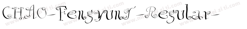 CHAO-FengyunT-Regular字体转换