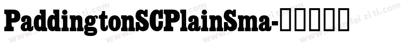 PaddingtonSCPlainSma字体转换