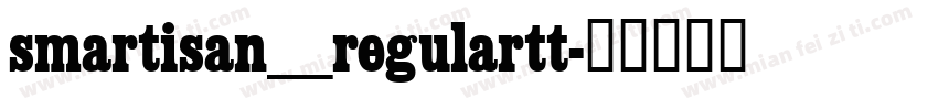 smartisan_regulartt字体转换