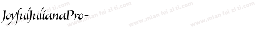 JoyfulJulianaPro字体转换