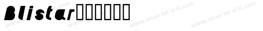 Blistar字体转换