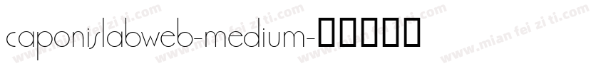 caponislabweb-medium字体转换