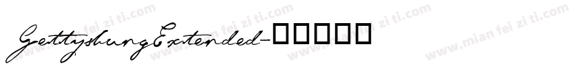 GettysburgExtended字体转换