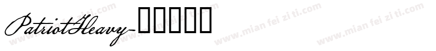 PatriotHeavy字体转换