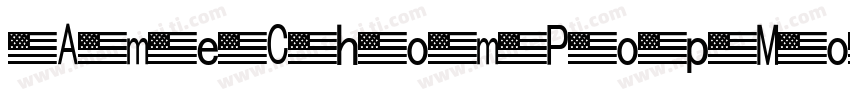 AmeChomPopMoruLighy字体转换