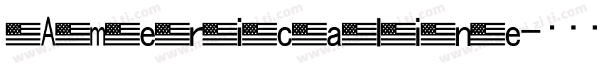 Americaline字体转换