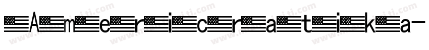 Americratika字体转换