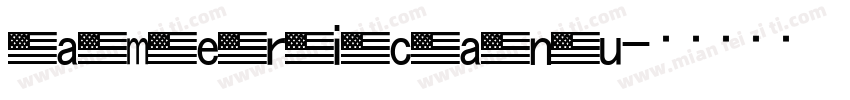americanu字体转换