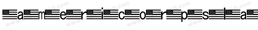americorpslaser字体转换