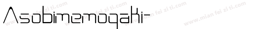 Asobimemogaki字体转换
