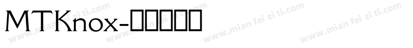 MTKnox字体转换