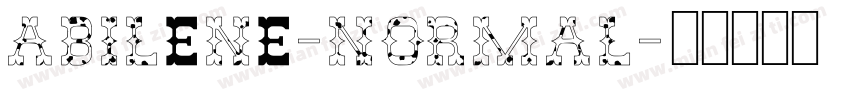 Abilene-Normal字体转换