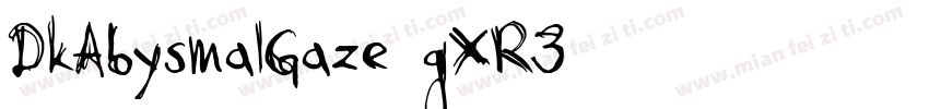 DkAbysmalGaze-gXR3字体转换