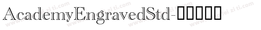 AcademyEngravedStd字体转换