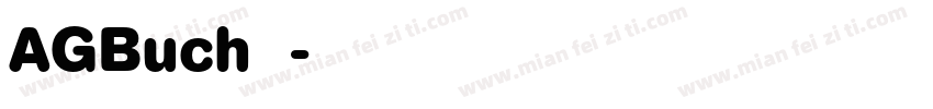 AGBuch字体字体转换