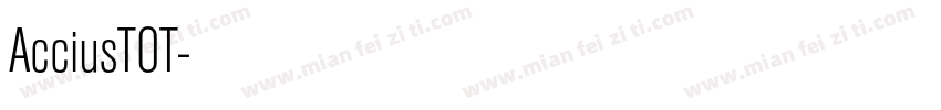 AcciusTOT字体转换