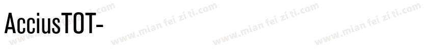 AcciusTOT字体转换