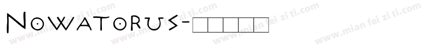 Nowatorus字体转换