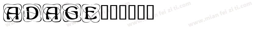 adage字体转换
