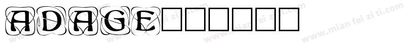 adage字体转换