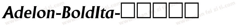 Adelon-BoldIta字体转换