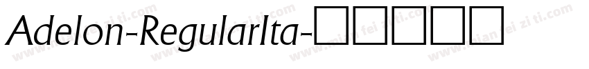 Adelon-RegularIta字体转换