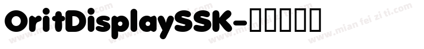 OritDisplaySSK字体转换