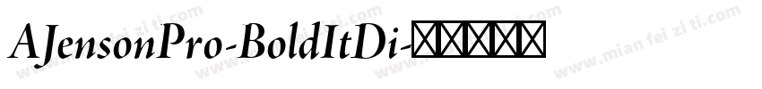 AJensonPro-BoldItDi字体转换